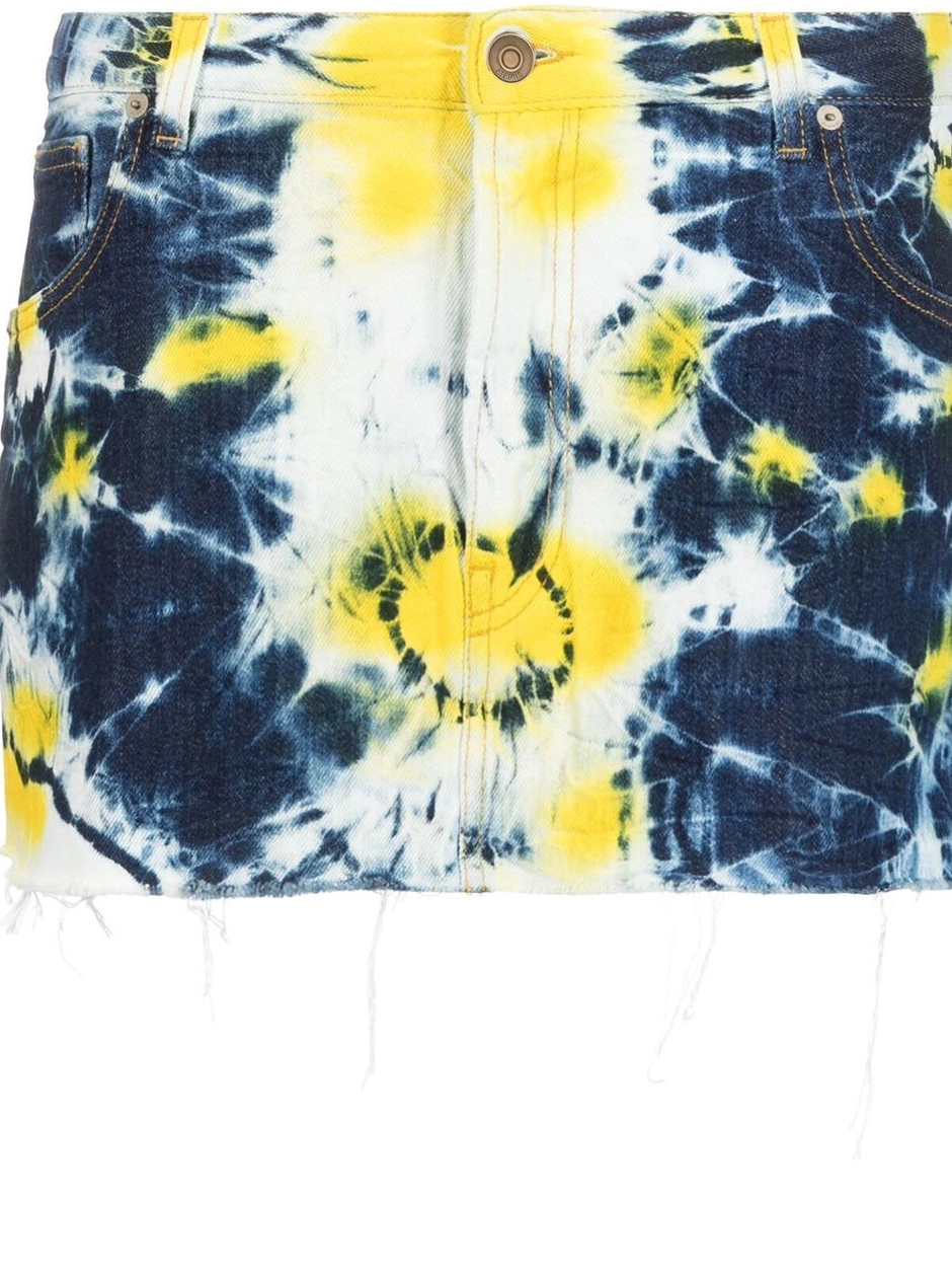 Cheap Alanui dye-print mini Women tie skirt 0812